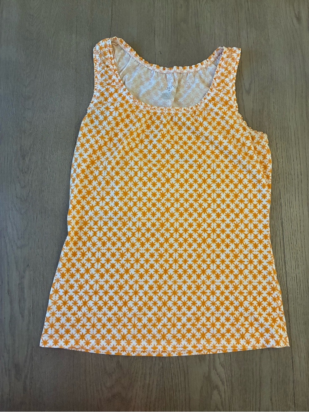 Merona Yellow Star-Print Scoop Neck Tank